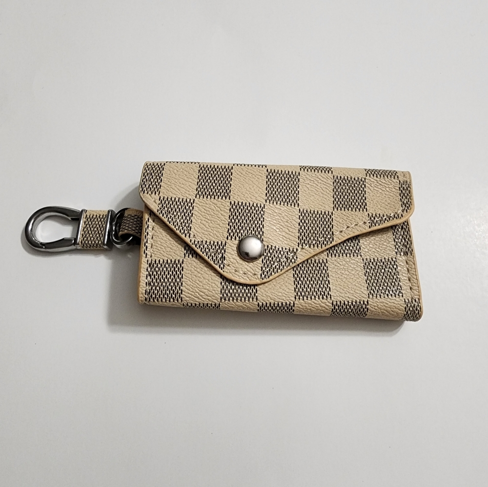 Small classic fashion coin purse mini multi key holder bag with 6 hook